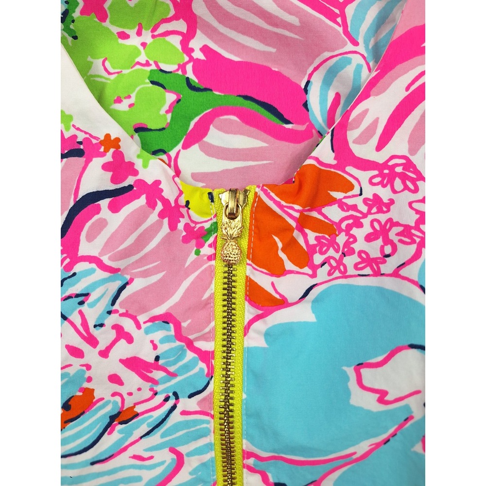 Lilly Pulitzer Target 20th Anniversary Floral Shift Dress Pink Blue Size 16 - Picture 6 of 7